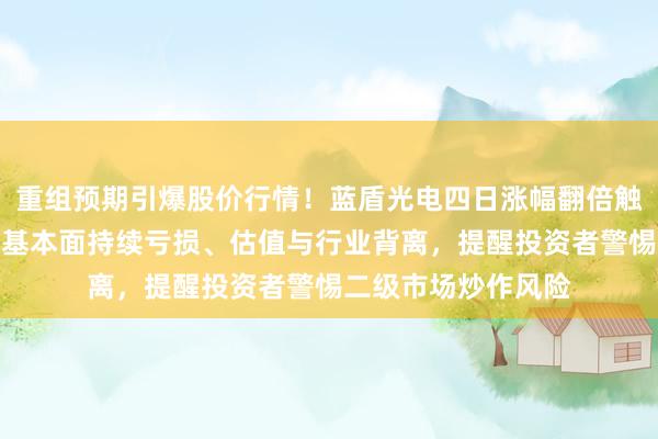 重组预期引爆股价行情！蓝盾光电四日涨幅翻倍触发严重异动：公司基本面持续亏损、估值与行业背离，提醒投资者警惕二级市场炒作风险
