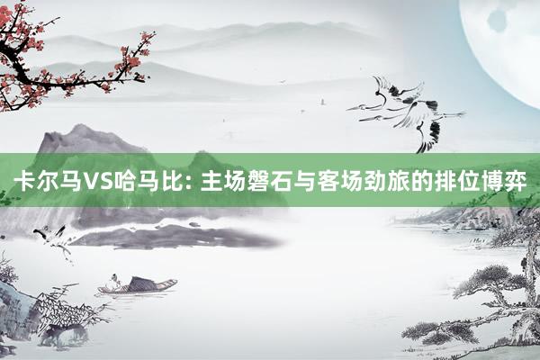 卡尔马VS哈马比: 主场磐石与客场劲旅的排位博弈