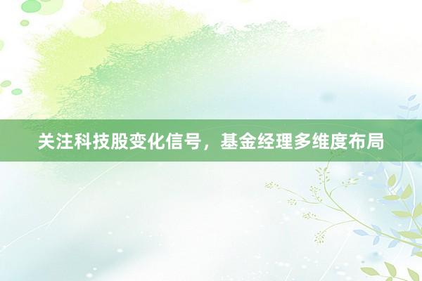 关注科技股变化信号，基金经理多维度布局
