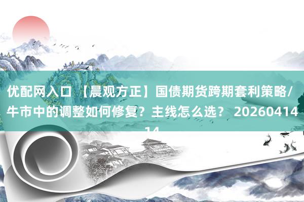 优配网入口 【晨观方正】国债期货跨期套利策略/ 牛市中的调整如何修复？主线怎么选？ 20260414