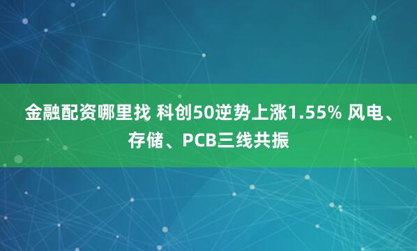 金融配资哪里找 科创50逆势上涨1.55% 风电、存储、PCB三线共振